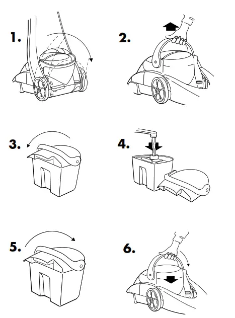 Bissell 1697, 8804, Series Powersteamer Vacuum - Fill the 2-in-1 water tank