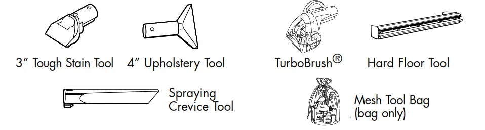 Bissell 1697, 8804, Series Powersteamer Vacuum - Optional Accessories