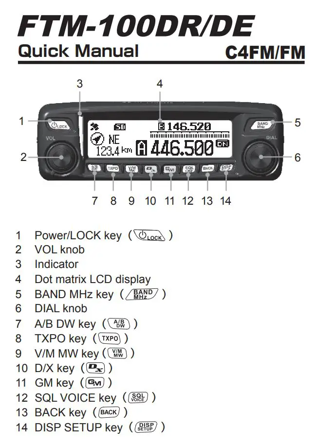 YAESU FTM-100DR DE User Manual