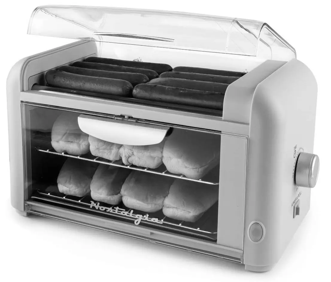 Nostalgia Hot Dog Roller and amp Bun Warmer NCLHDRTO8AQ - Cover