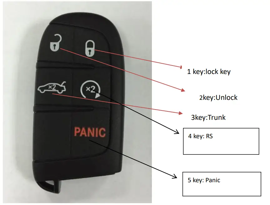 Remote Tech RT-CY687 Remote Key