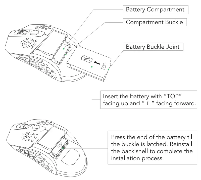 BLACK SHARK BS M1 Gaming Mouse - FIG3