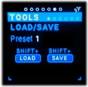 Saving your settings