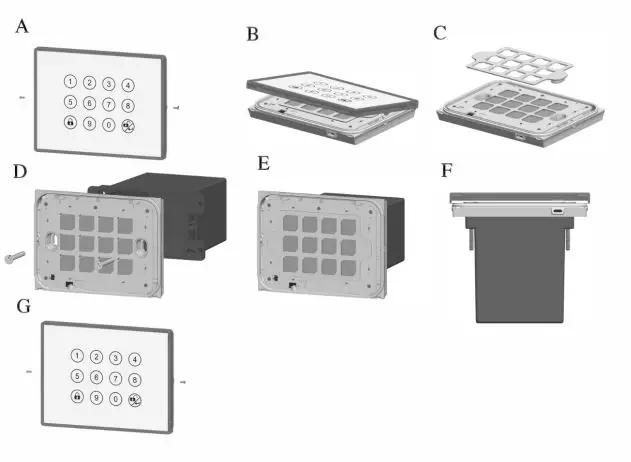 Z-Wave Plus PSK01 Smart Keypad 4