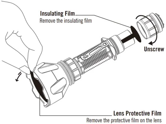 OLIGHT O-WARRIORXTURBO Warrior X Turbo 1100 Lumens Tail Switch Tactical Flashlight User Manual Instructions