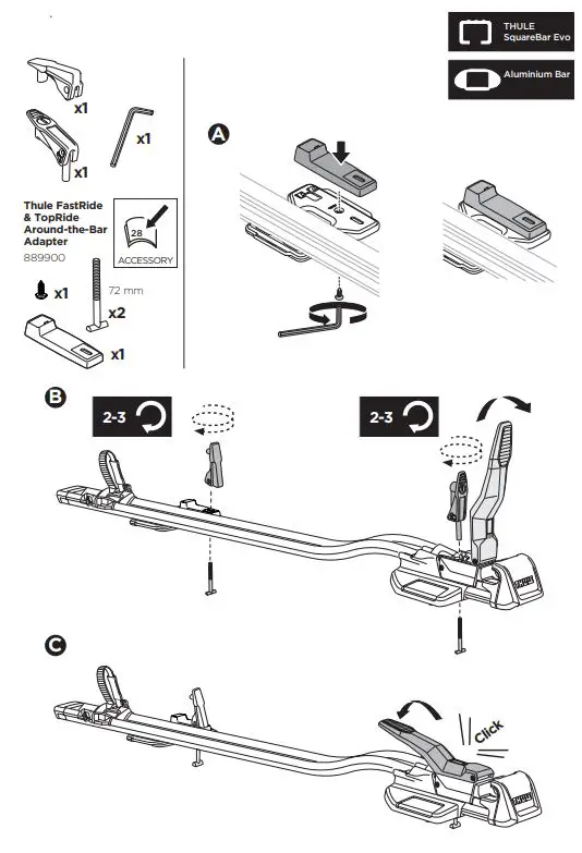 THULE-568001-TopRide-568-Roof-Bike-Rack-Fork-Mount-fig-17