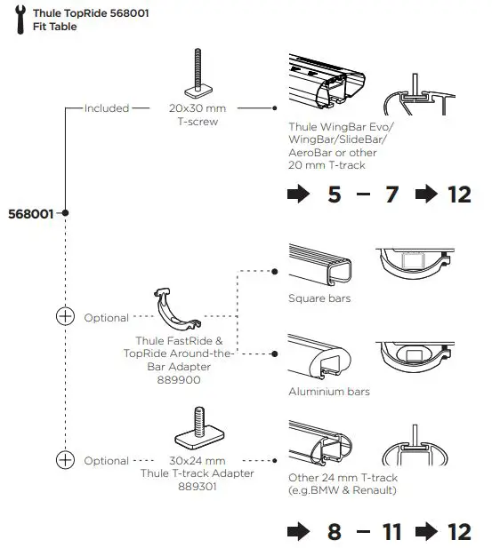 THULE-568001-TopRide-568-Roof-Bike-Rack-Fork-Mount-fig-5