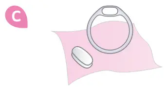 OvulaRing Apps - cleaning 3