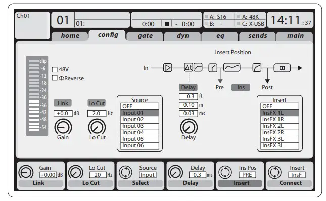 behringer Digital Rack Mixer USB Audio Hock up Input Channels