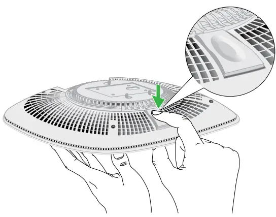 NETGEAR WAX615 Insight Managed WiFi 6 AX3000 Access Point - Press and hold