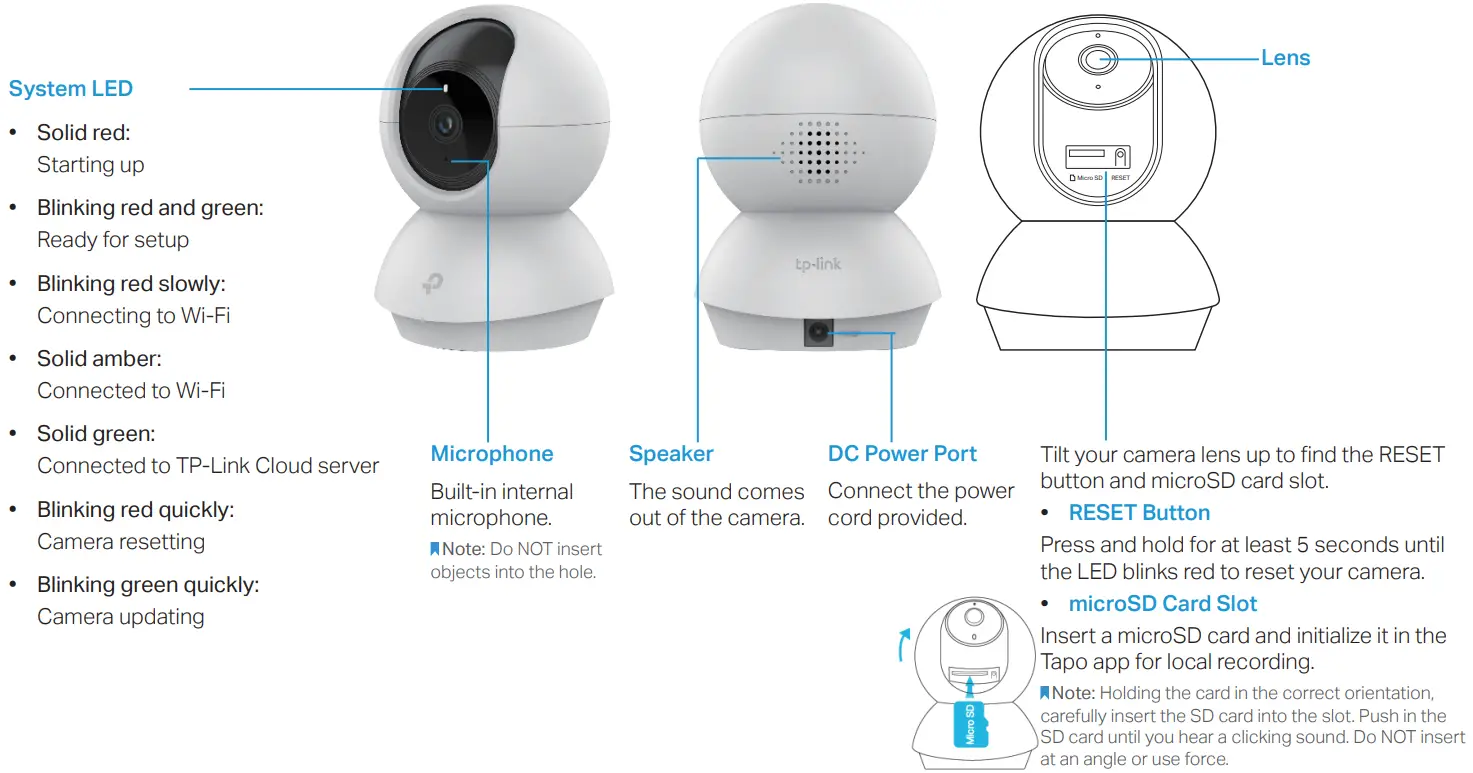 tp link TC70 Pan Tilt Home Security Wi-Fi Camera - Appearance