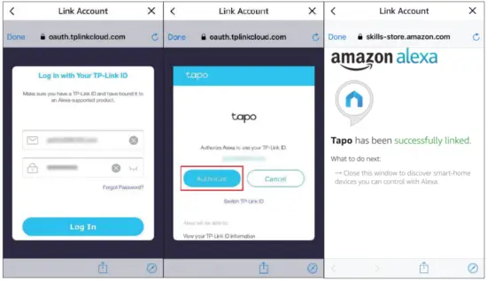 tp link TC70 Pan Tilt Home Security Wi-Fi Camera - Authorize