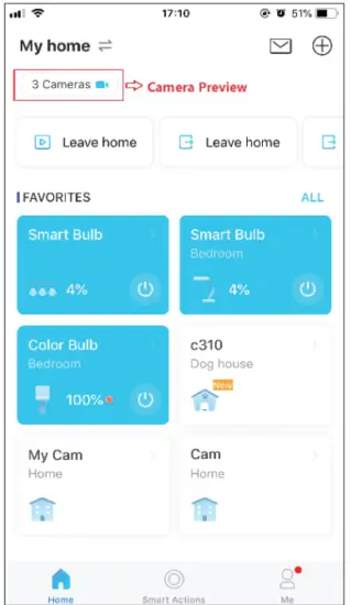 tp link TC70 Pan Tilt Home Security Wi-Fi Camera - Home Page