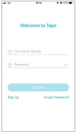 tp link TC70 Pan Tilt Home Security Wi-Fi Camera - Log In