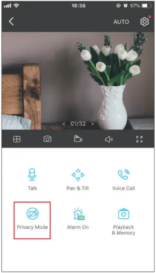 tp link TC70 Pan Tilt Home Security Wi-Fi Camera - Privacy Mode