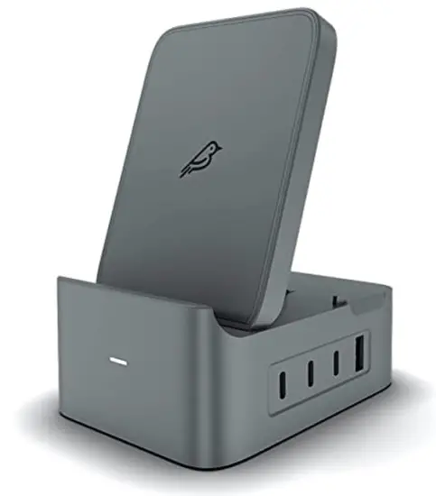 FLEDGING SPR GRAY NA Spruce 5 In 1 ETL Certified Qi Wireless Compact Desktop Charging Station