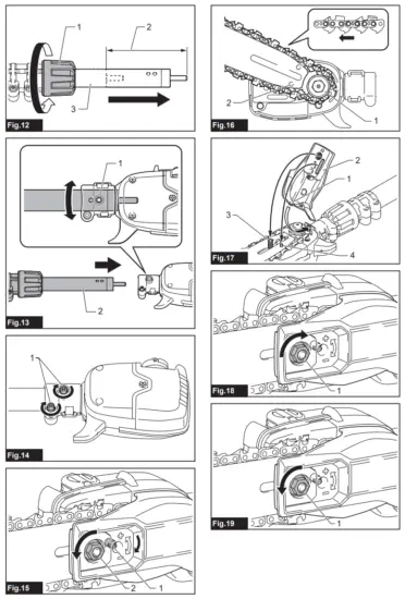 makita DUA301 Cordless Telescopic Pole Saw - Fig 4