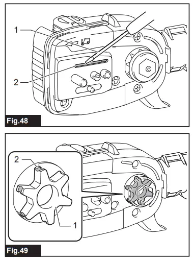 makita DUA301 Cordless Telescopic Pole Saw - Fig 8