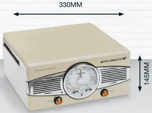 Lenco TT 28C Retro Turntable with AM FM Radio