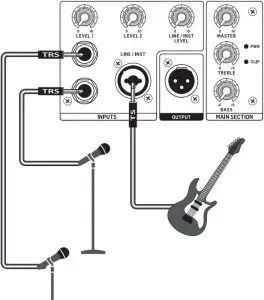 Mic/Instrument connection