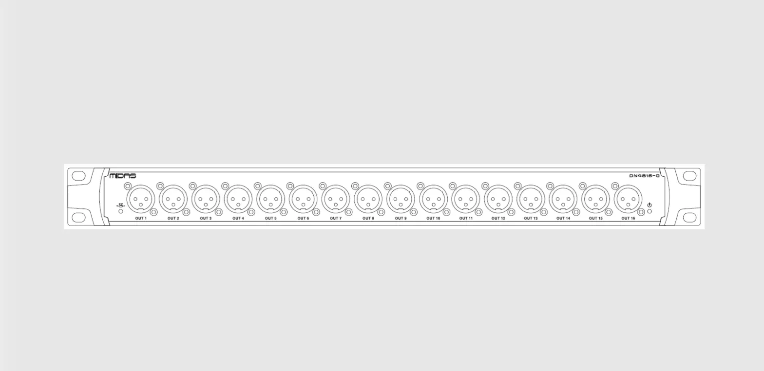 Midas Dn4816-o Dn4800 Series Bus-powered Stageconnect Interface User Guide