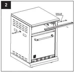 FIG 3 REVERSE REFRIGERATOR DOOR