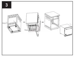 FIG 4 REVERSE REFRIGERATOR DOOR