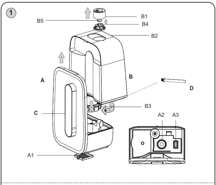 eta 5002684 Azzuro Ultrasonic Humidifier - Product Overview 1