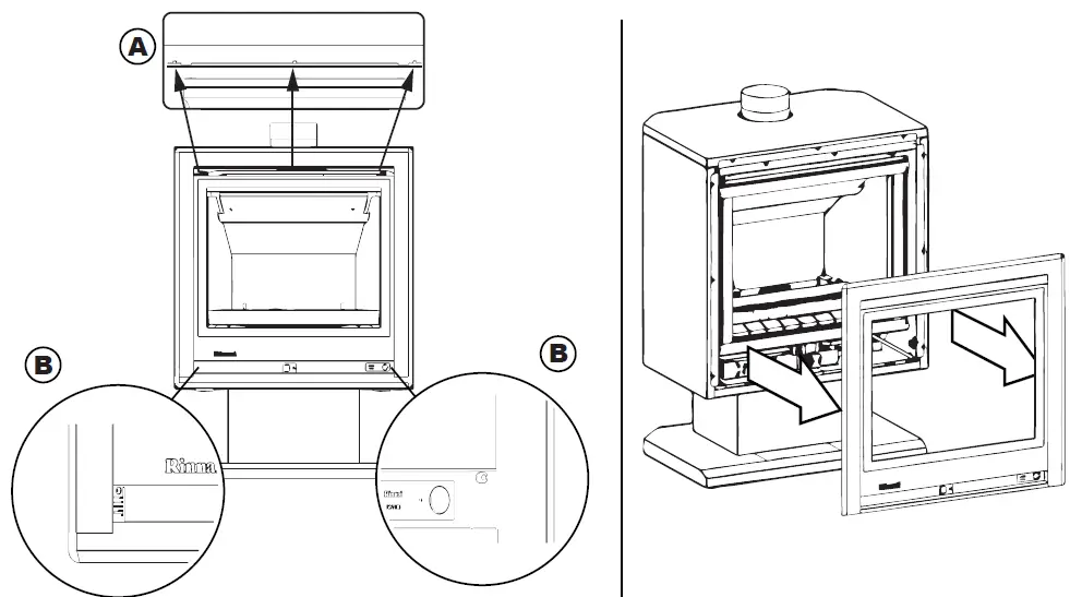 Rinnai 650 Series 650FS Free Standing Gas Fireplace-5