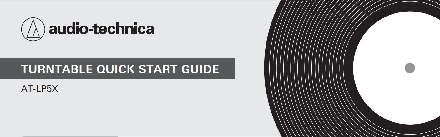 audio-technica Turntable User Manual