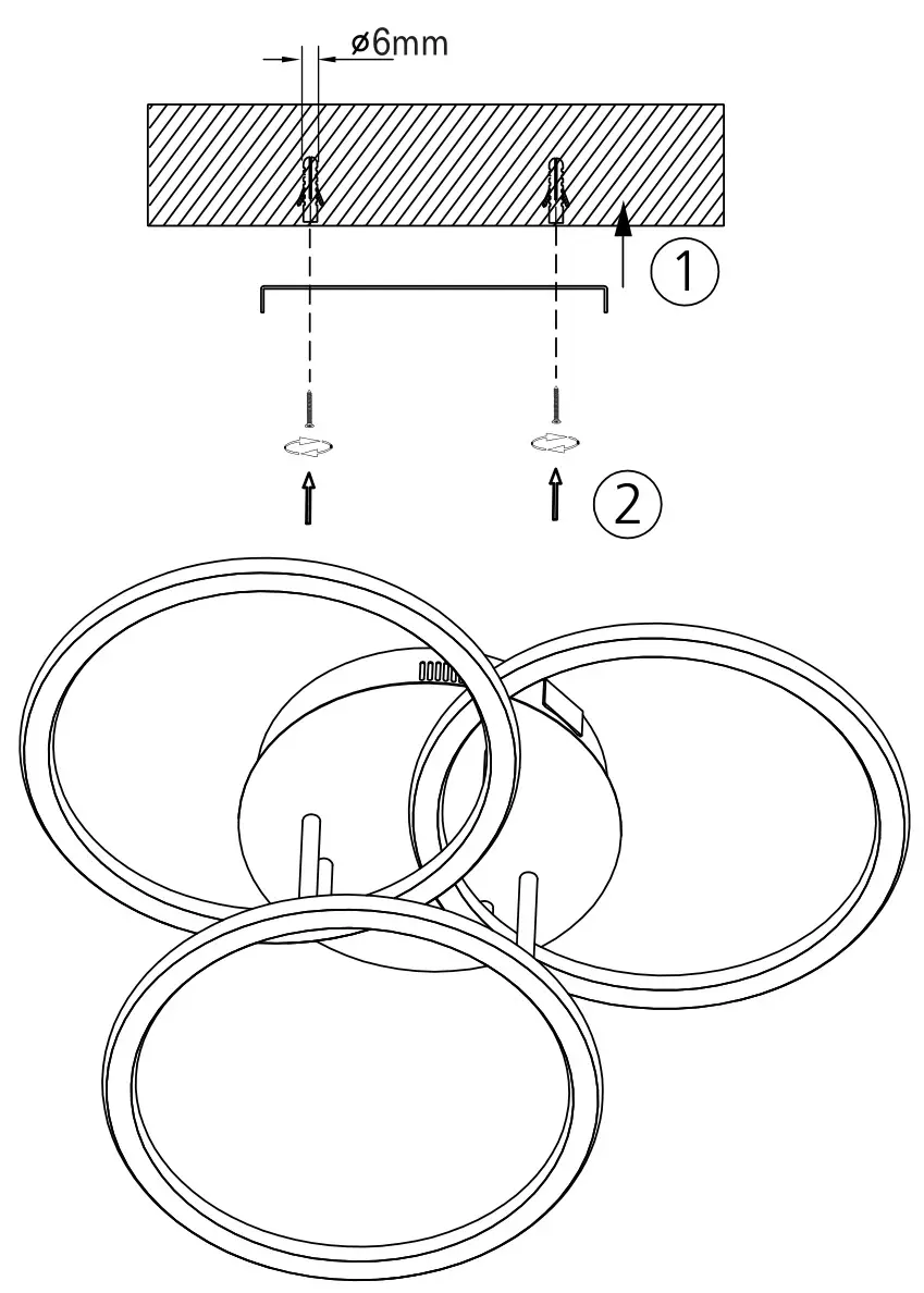 Paul Neuhaus 8281 LED Ceiling Light - fitting