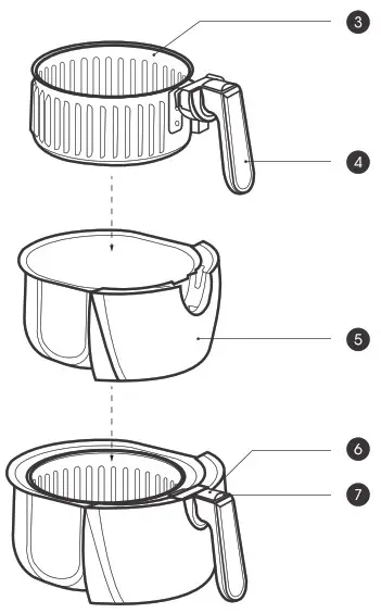 Innsky Air Fryer 55PA1US -GENERAL DESCRIPTION 1