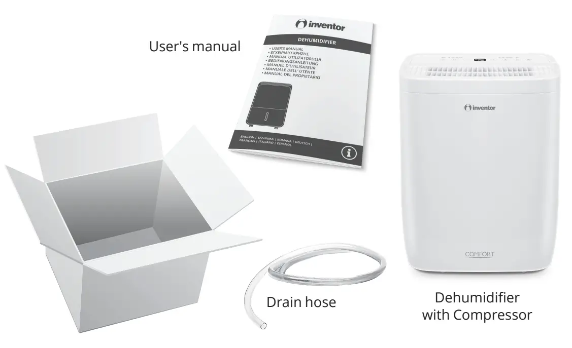 inventor CF ION 10L Comfort Dehumidifie - User's manua