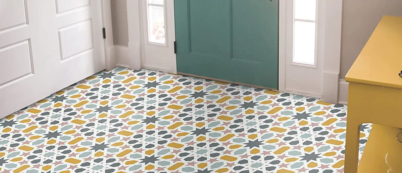 Roommates Ft4604bx Floral Peel And Stick Vinyl Floor Tile Installation Guide