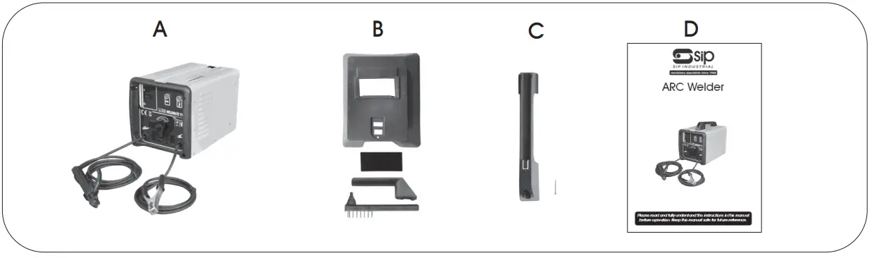 T141P Weldmate Arc Welder Package Content