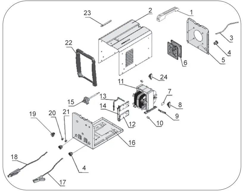 Exploded Drawing Weldmate T141p (05741)