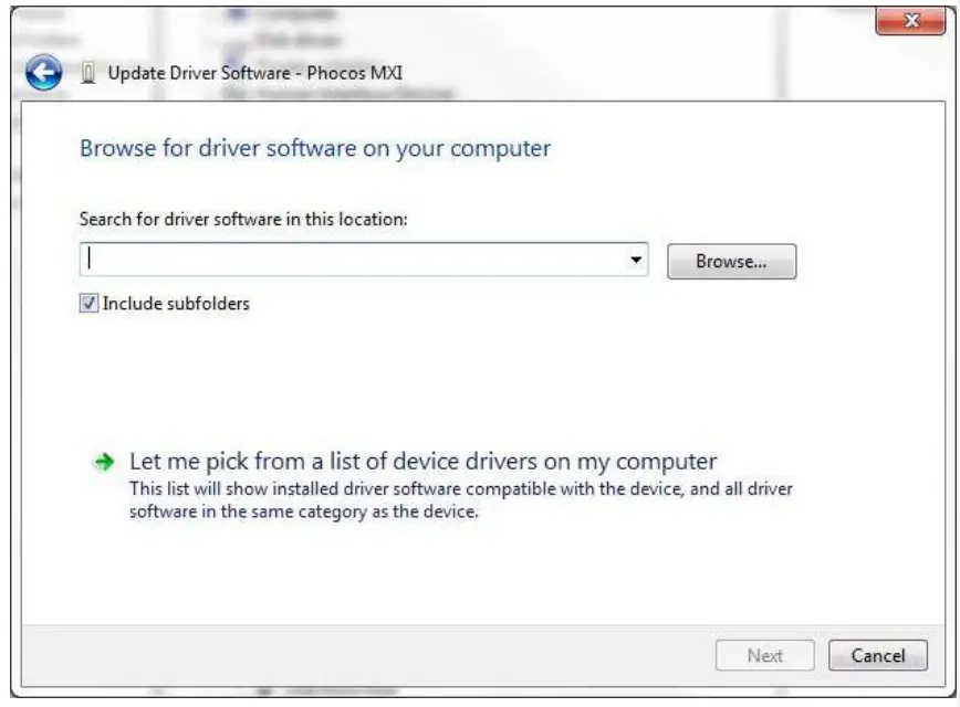 phocos MXI-IR PC USB Interface fig 3