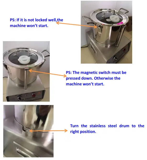 THE HOME DEPOT FSJQS815QSJ15L001V1 63-Cup Commercial Food Processor Stainless Steel Grain Grinder Electric Food Grinder Cutter Mixer - 4