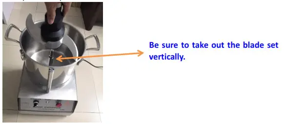 THE HOME DEPOT FSJQS815QSJ15L001V1 63-Cup Commercial Food Processor Stainless Steel Grain Grinder Electric Food Grinder Cutter Mixer - 6