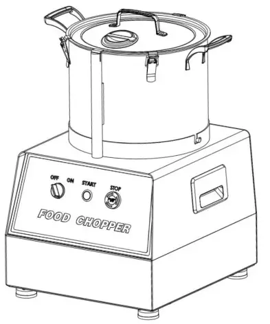 THE HOME DEPOT FSJQS815QSJ15L001V1 63-Cup Commercial Food Processor Stainless Steel Grain Grinder Electric Food Grinder Cutter Mixer