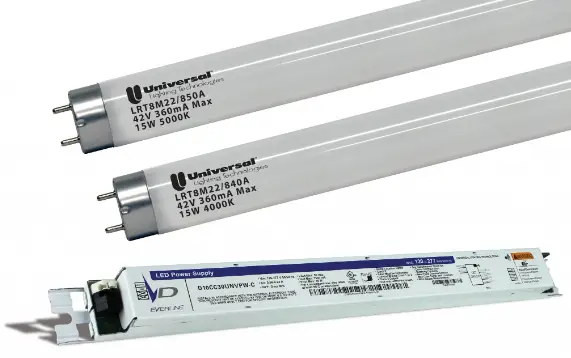 universal douglas T8 LED Tube and Driver Retrofit