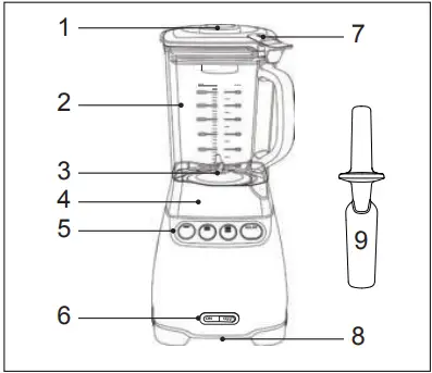 BORETTI B200 Glass Stand Mixer A01