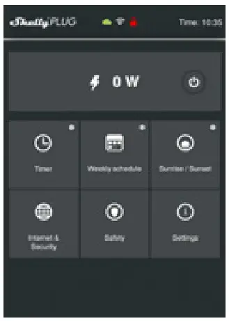 Shelly PLUG - Settings