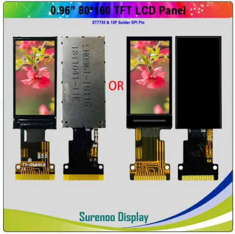 SURENOO STP0096B_80160 Series MCU TFT LCD Module Display Screen 1
