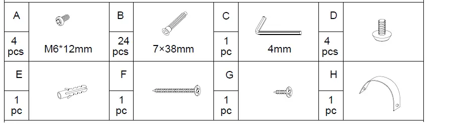 BYBLIGHT-BB-JW0149DT-Rustic-Brown-Wood-6-Shelf-Etagere-Standard-Bookcase-Instruction-FIG-2