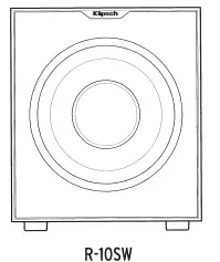 Klipsch R-10SW 300w Powered Subwoofer 1