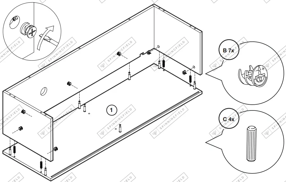 VonHaus-3000789-Black-Rattan-Compact-TV-Unit-FIG5