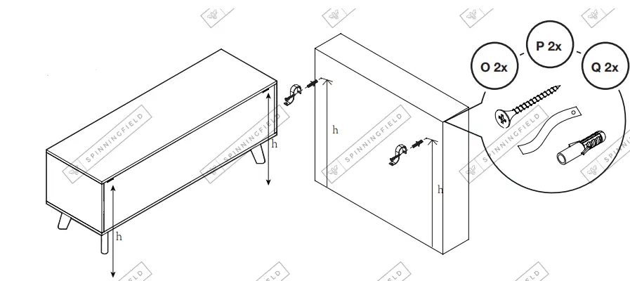 VonHaus-3000789-Black-Rattan-Compact-TV-Unit-FIG9