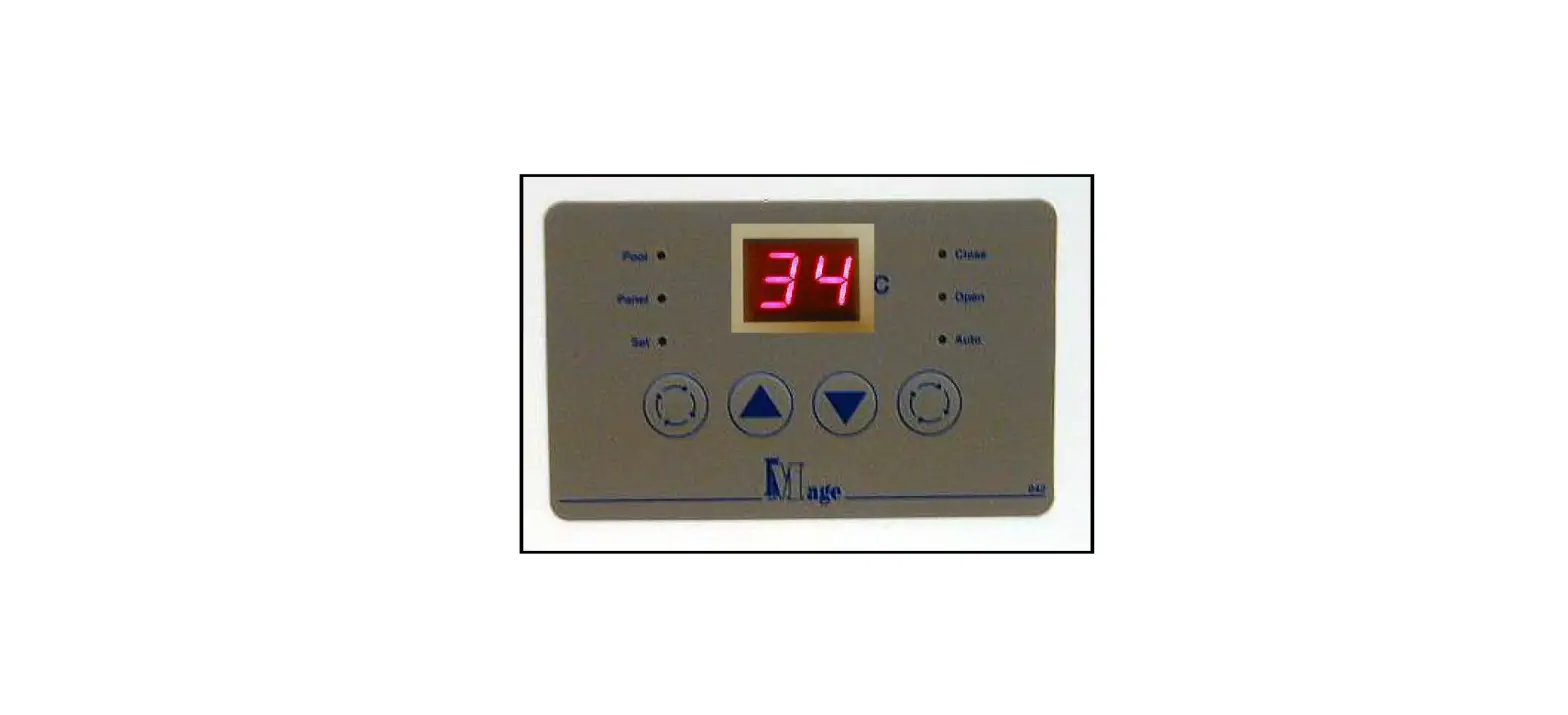 Welldana 74-015042 Solar Collector Control Instruction Manual Welldana 74-015042 Solar Collector Control Instruction Manual