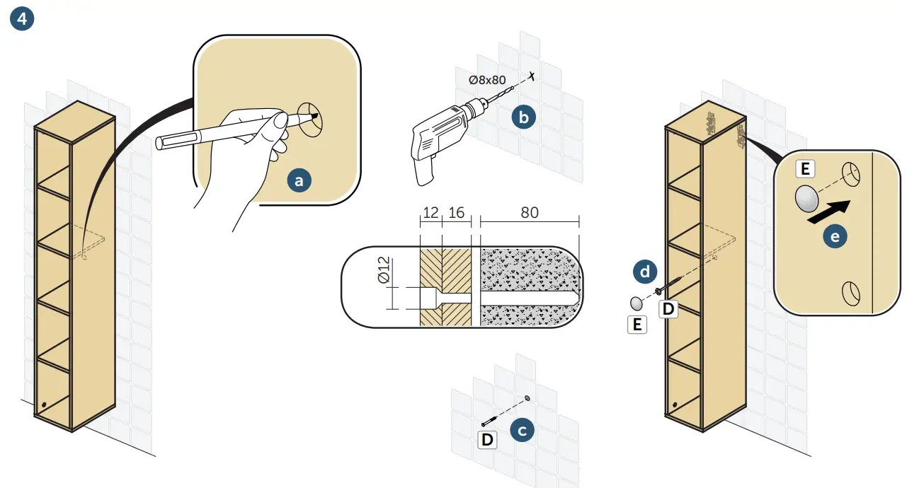 Ideal Standard T4307PA Tall Column Unit Open-fig7
